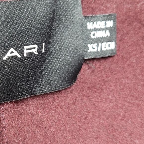 Tahari purple wool wrap coat oversized collar - Picture 6 of 7